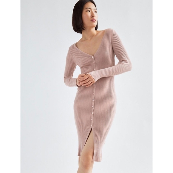 BABATON Avalon Dress Wool Long Sleeve Midi Aritzia XS - Picture 5 of 14